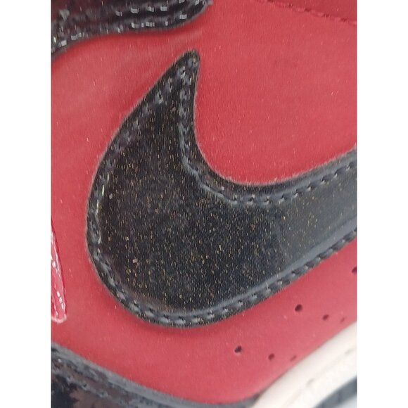 Nike Force Dunk Sky Hi Hidden Wedge Heel High Bred Patent Leather Womens US 8 - Picture 8 of 16